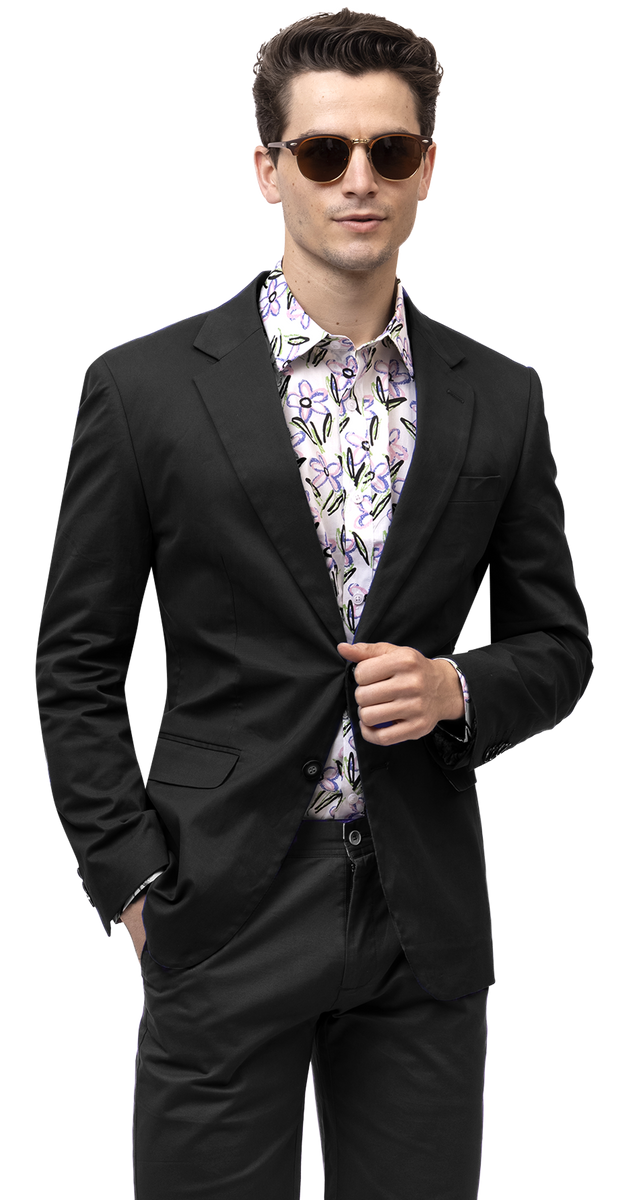 Men Fashion Blazer CHJ01 Black Men Suits Direct