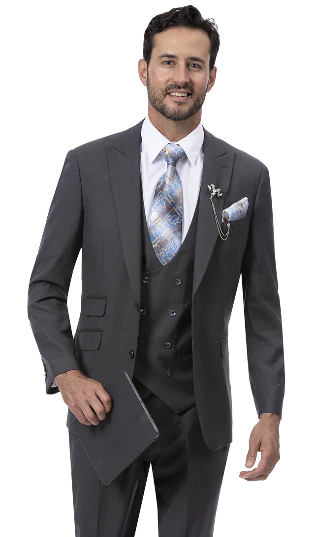 Men Fashion Suit M2770 Charcoal Men Suits Direct
