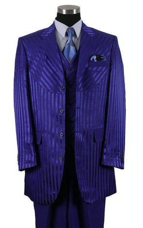 Milano Moda Men Suit 2915V-Palace Blue - Church Suits For Less