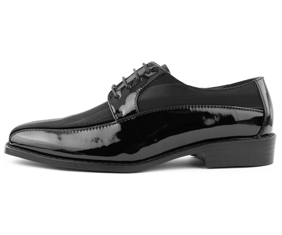 NEW AMALI men\'s tucker oxford shoes in black Men Shoes Amali-Avant-Black – Men Suits Direct main image 2
