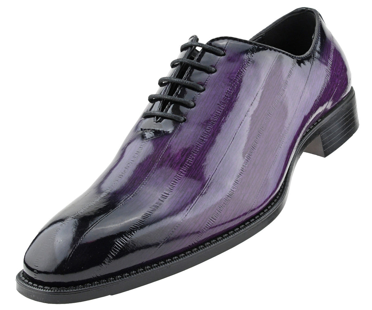 purple and silver dress shoes Silver Dress Shoes Men Men's Purple Patent Leather Oxfords Pointed Toe Lace-Up Dress Shoes With Lace Accent Lace Up Shoes For Men