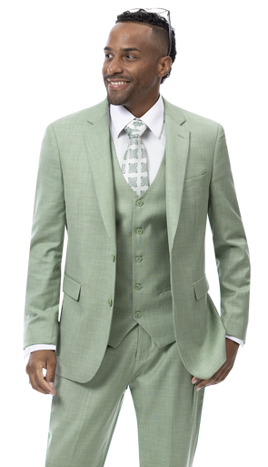 EJ Samuel Black Suit M18022 - Moss - Church Suits For Less