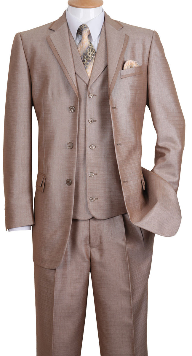 Fortino Landi Men's Red Classic-Fit Double Breasted Poplin Suit main image 0