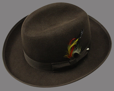 Men Godfather Hat-Brown - Church Suits For Less