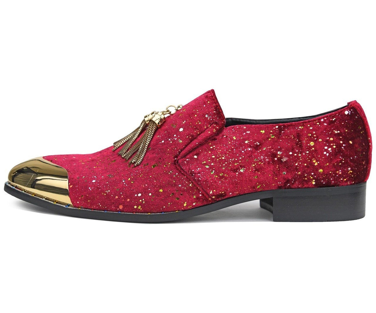 NEW AMALI men\'s knight loafer in red Red Patent Loafers | Mattia by Amali | Just Men main image 3