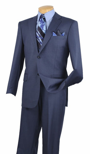 Vinci Men Suit 2LK-1-Blue - Church Suits For Less