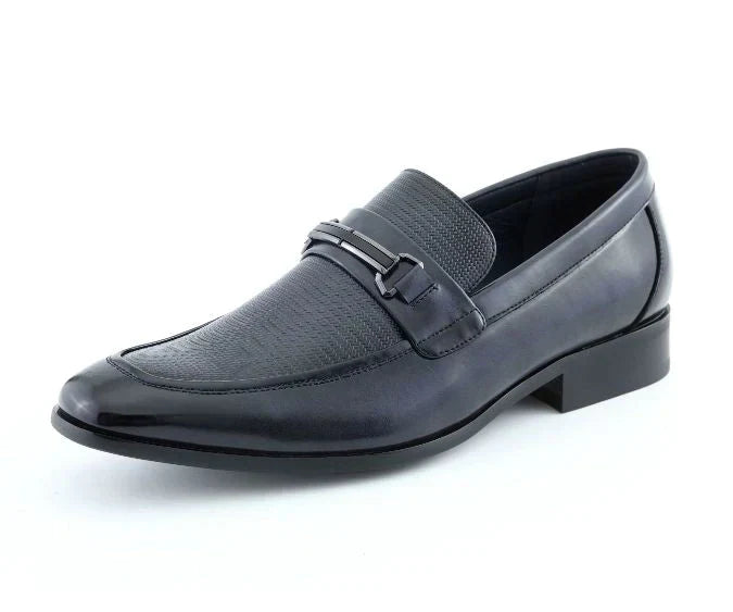 Men Dress Shoes-GERALD NAVY – Men Suits Direct