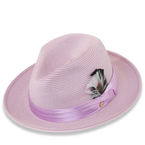 Men Fedora Hat Tapa Purple H126