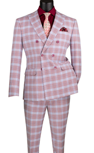 Slim Fit Men Suit SDW-2-Adobe Rose - Church Suits For Less