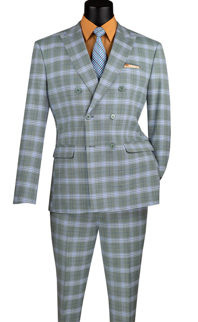 Slim Fit Men Suit SDW-2-Sea Grass - Church Suits For Less