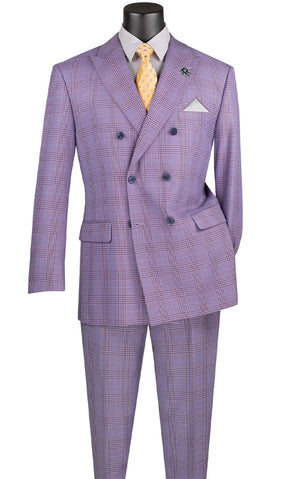 Vinci Men Suit DRW-2-Light Purple