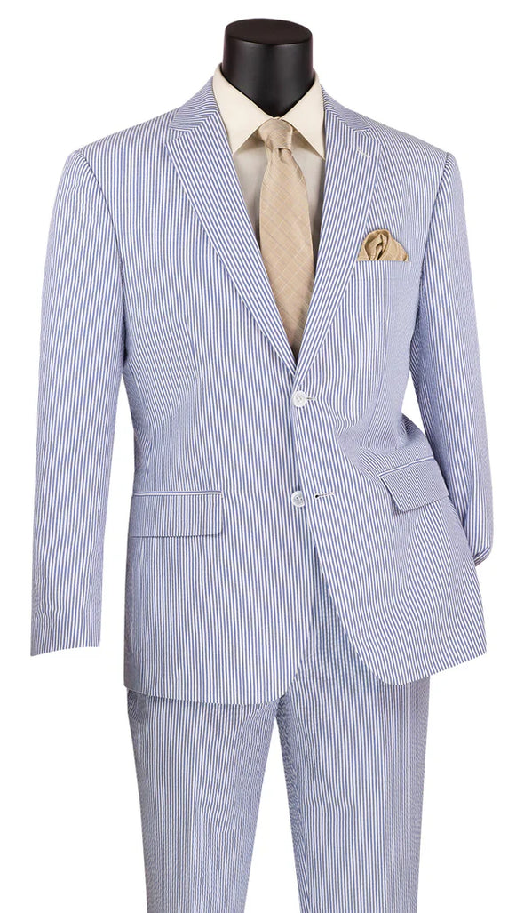 Men Church Suit MSS-1-Blue - Church Suits For Less