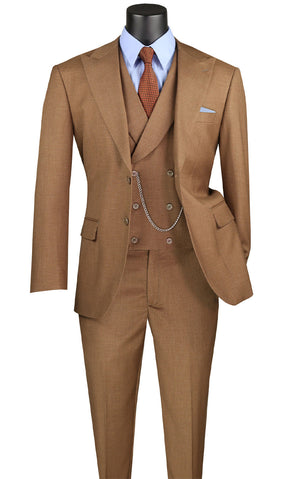 Men's Modern Fit Suit MV2K-2 Brown