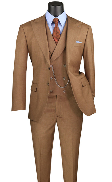 Vinci Men Suit MV2K-2 Brown