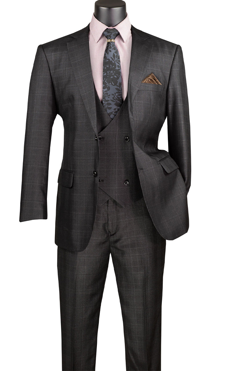 Classic Fit Men Suit V2RW-7 Black – Men Suits Direct