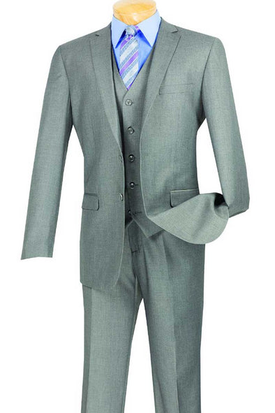 Vinci Suit SV2900-Medium Gray - Church Suits For Less