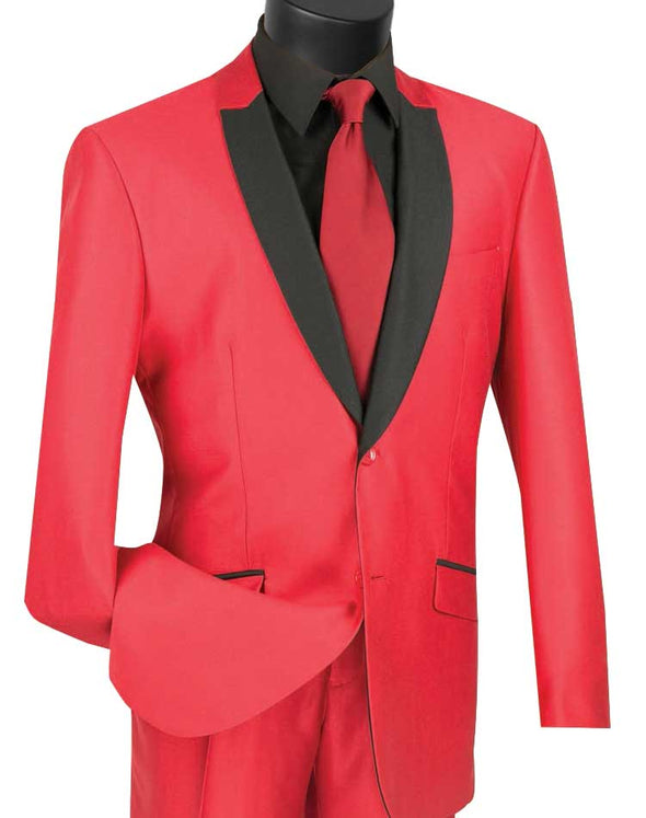 Vinci Suit S2PS-1-Red - Church Suits For Less