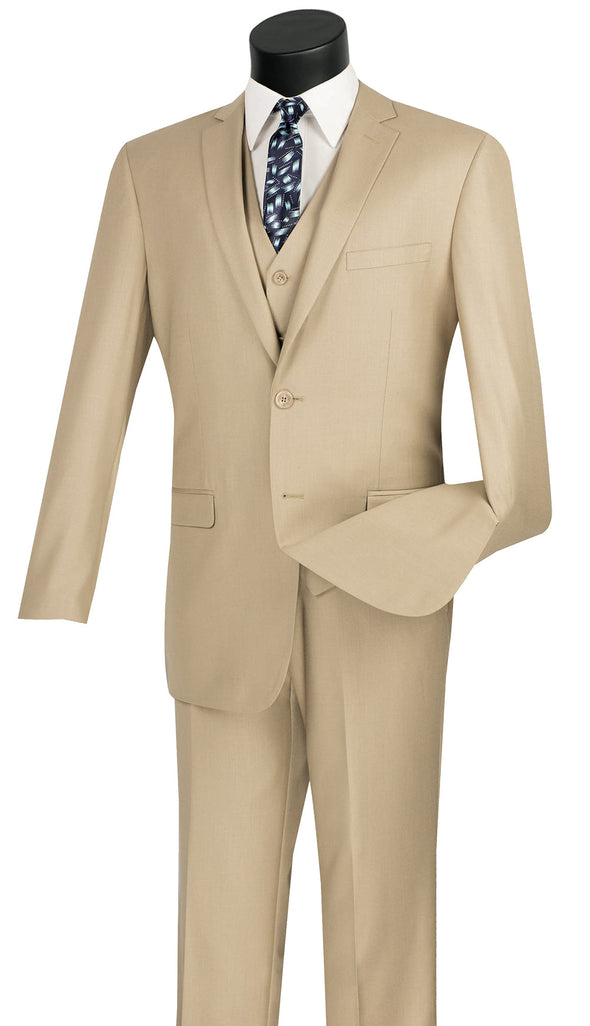 Vinci Suit SV2900-Beige - Church Suits For Less