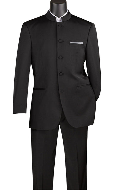 Vinci Men Suit 5HT-Black