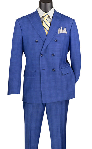 Vinci Men Suits DRW-1 Blue