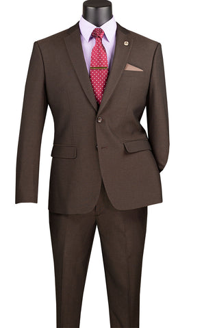 Vinci Men Suit S2RK-7-Brown