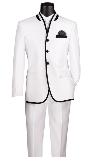 Vinci Men Suit S4HT-1-White