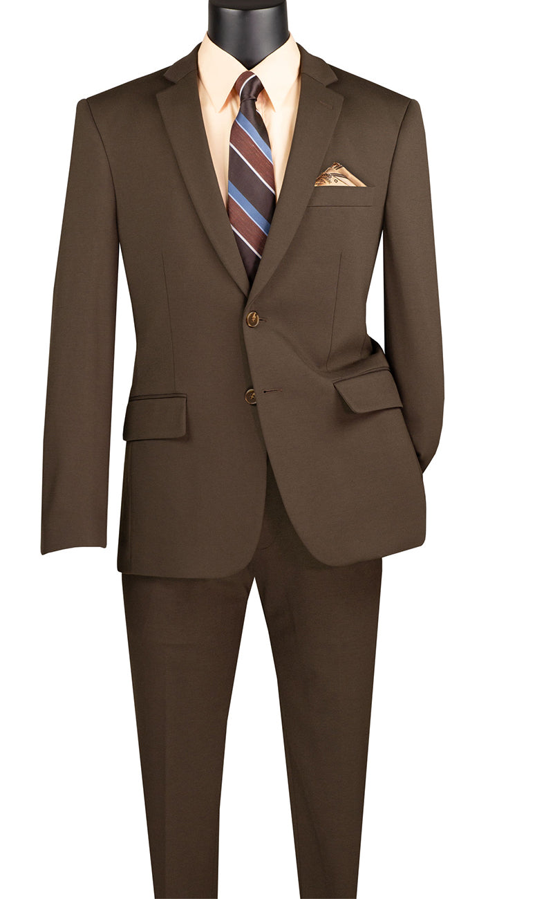 Men's Slim Fit Suit SDX-3 Brown – Men Suits Direct