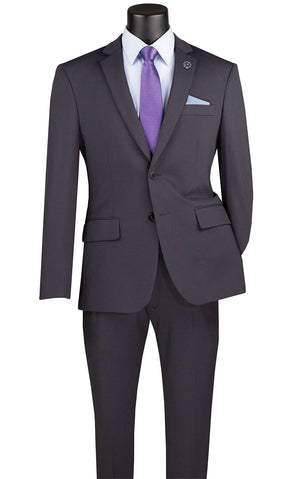 Vinci Men Suit SDX-3 Charcoal