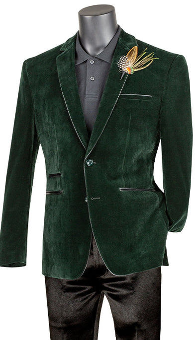 Vinci Sport Jacket BS-02-Emerald - Church Suits For Less