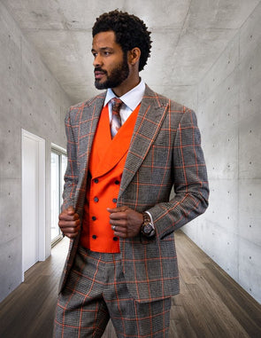 Men Statement Suit Benson Coral