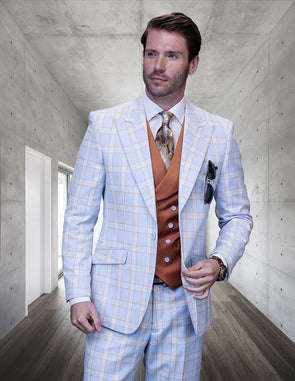 Men Statement Suit FASINI Blue
