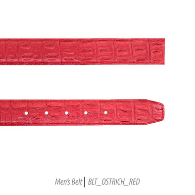Men Leather Belts-BLT-Red