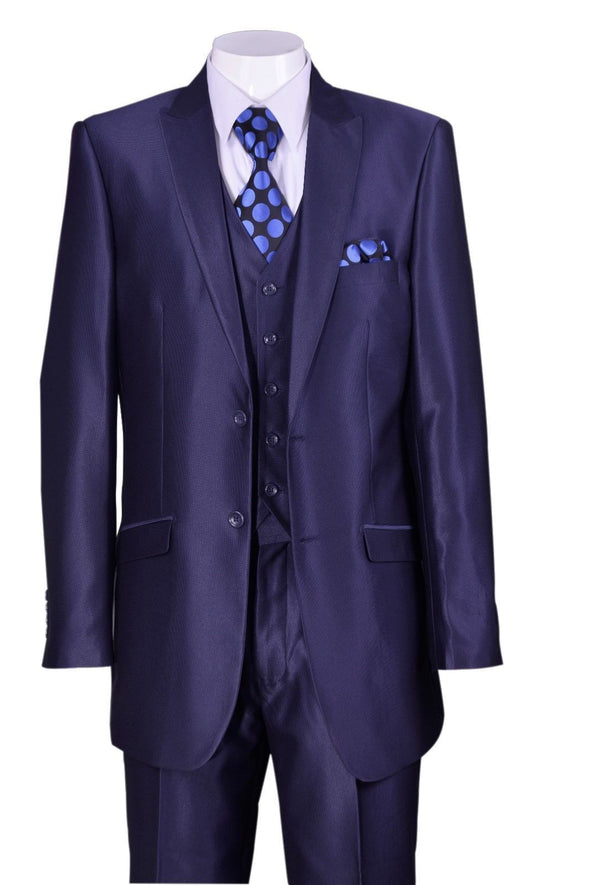 Fortino Landi  Men Suit 5702V2-Navy - Church Suits For Less