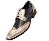 Men Shoe Amali Black/Gold-5846-035