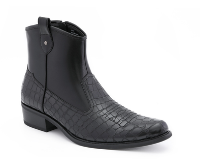 Men Dress Fashion Boot-Ran065 Black