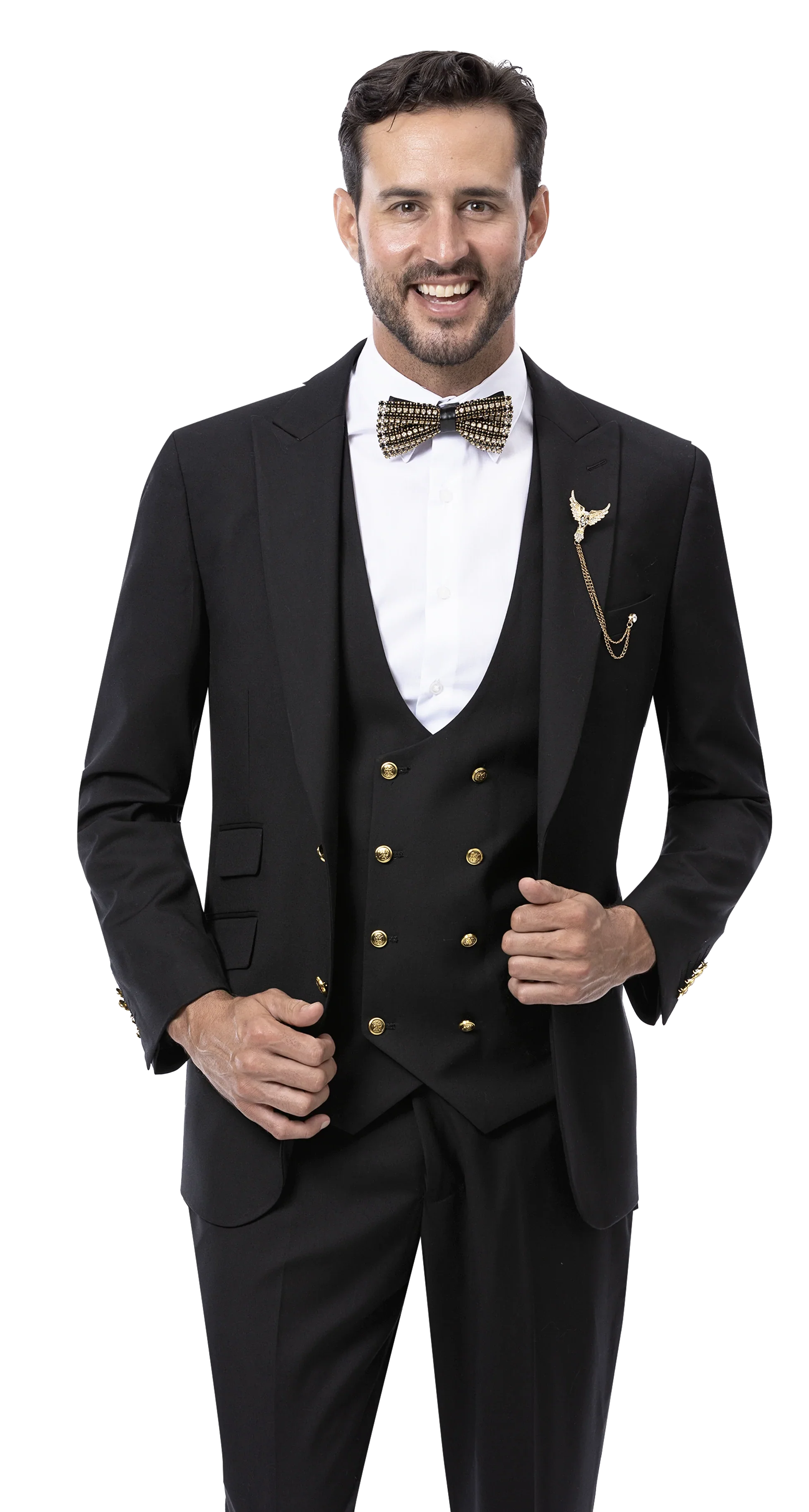 Men fancy suit M2771 Black Men Suits Direct