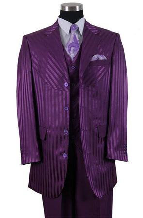 Milano Moda Men Suit 2915V-Purple - Church Suits For Less