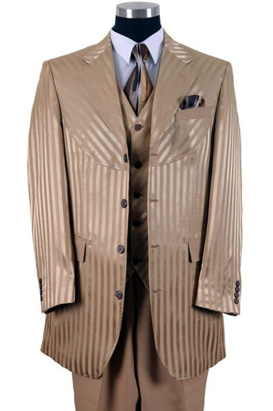 Milano Moda Men Suit 2915V-Tan - Church Suits For Less