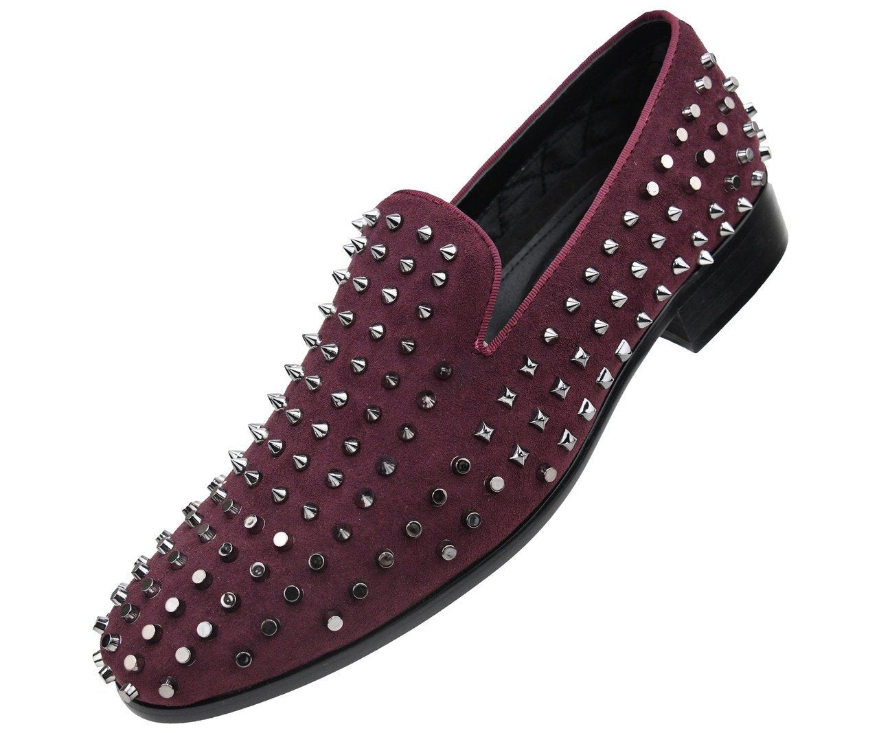 burgundy men's dress shoes Men Shoes Kurnin- Burgundy – Men Suits Direct