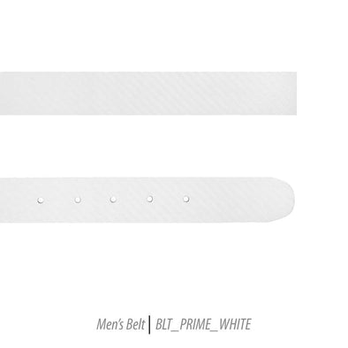 Men Leather Belts-BLT-103-Prime White