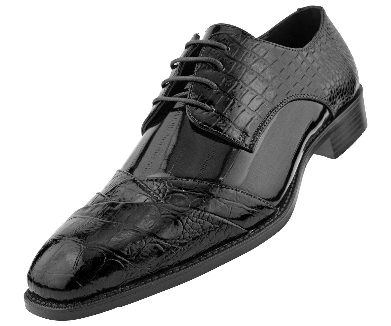 Men Dress Shoes-Alligator-Black – Men Suits Direct