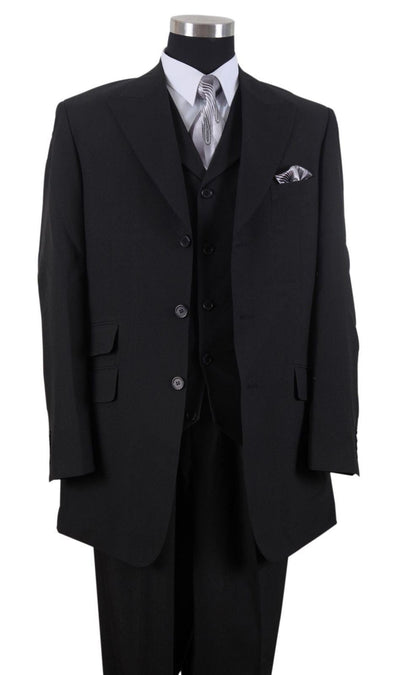 Milano Moda Suit 905V-Black - Church Suits For Less