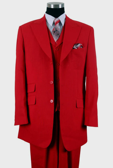 Milano Moda Suit 905V-Red - Church Suits For Less