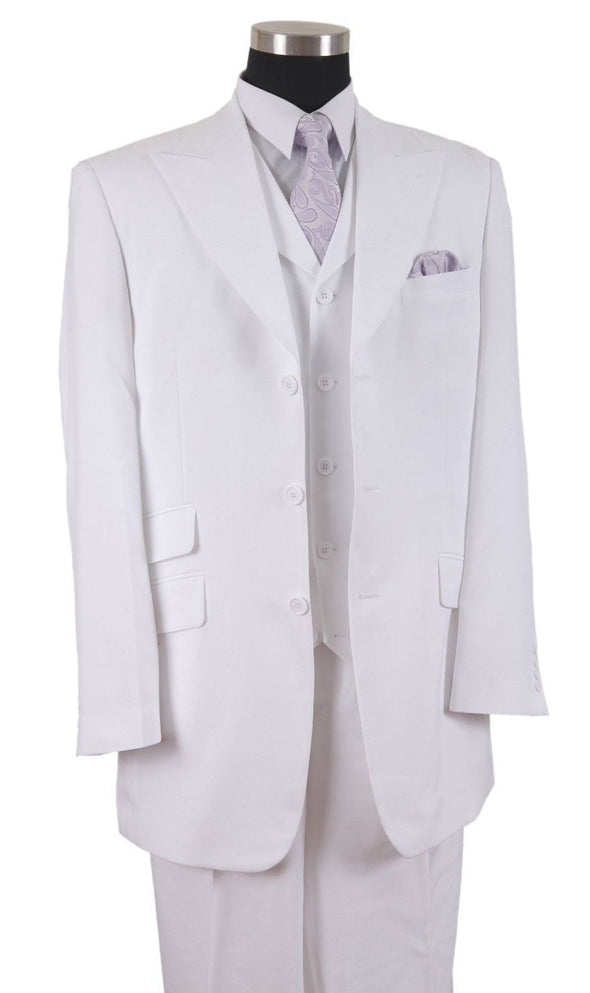 Milano Moda Suit 905V-White - Church Suits For Less