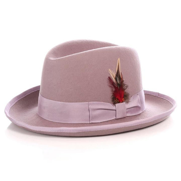 Men Godfather Hat-Lavender - Church Suits For Less