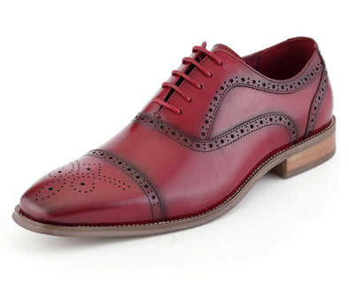 Men Dress Shoes-AG114 Red