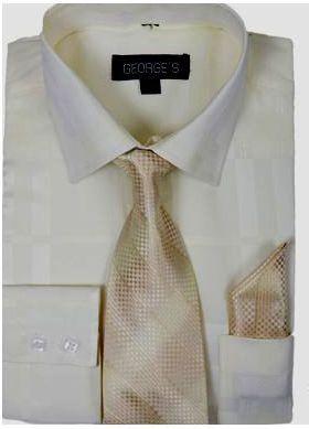 Buy Milano Moda Men's Cream Shirt with Tie Set | Mens Formal Shirt Men Suits Direct Buy Milano Moda Men's Cream Shirt with Tie Set | Mens Formal Shirt Men Suits Direct