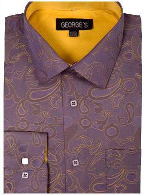 mens church dress shirts MEN'S OMEGA SLIM FIT LONG SLEEVE DRESS SHIRT