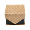 Men's Brown Geometric Design 4-pc Necktie Box Set