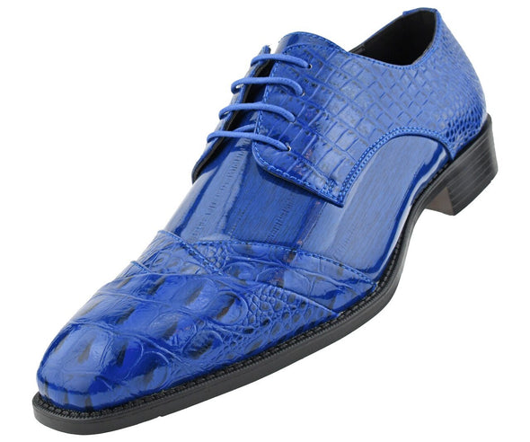 Men Dress Shoes-Alligator-Royal